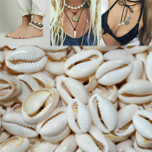 50x Small Bulk Cut Sea Shell Cowrie Cowry Beach Jewelry Diy Finding 1.8-2.2cm V